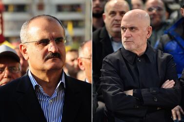 Former Lebanese Finance Minister Ali Hassan Khalil and former Lebanese Public Works and Transportation Minister Youssef Fenianos were sanctioned by the US for providing material support to Hezbollah. EPA