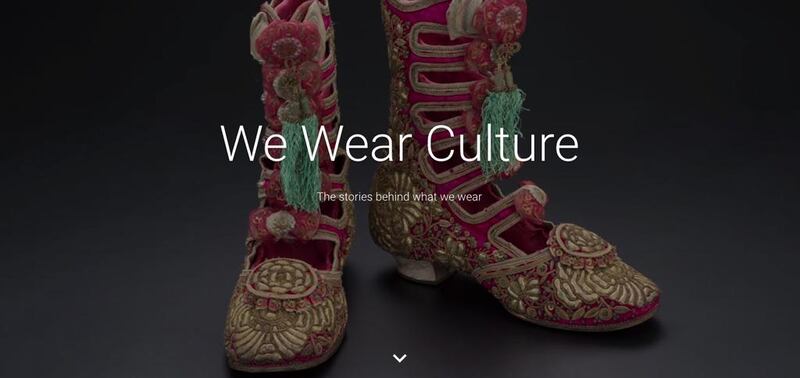 Image from We Wear Culture home page. Courtesy Google
