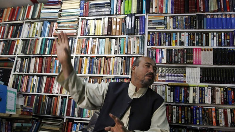 Shah Mohammad Rais, The Bookseller of Kabul, opened his famous shop in 1974. However, the Taliban takeover has pushed him to seek asylum in the UK. AP