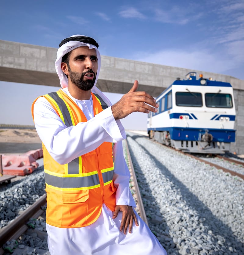Omar Al Sebeyi, acting executive director of the commercial sector at Etihad Rail said everyone was working hard to achieve their deadlines.