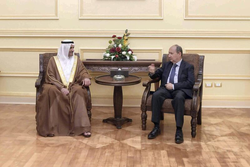 Sheikh Hamad bin Mohammed Al Sharqi, Ruler of Fujairah, arrives in Egypt to attend Arab-EU Summit. WAM