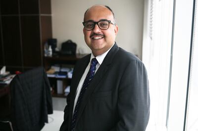 Abu Dhabi, UAE, June 7, 2015:

Prasanth Manghat, deputy ceo of NMC Health gave an interview with The National today. Mr. Manghat was formerly the company's CFO and is presumed to be preparing to take over for the current CEO. 

He was photographed in his office. 

Lee Hoagland/The National *** Local Caption ***  LH0706_NMC_0004.JPG