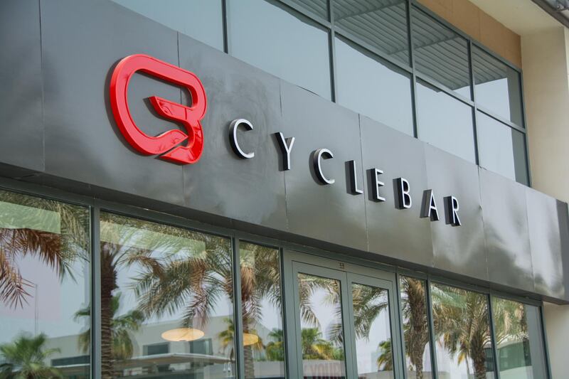 Cyclebar Dubai is holding a charity 'sweat-a-thon' to raise funds for animal rescue organisation Sniff. Courtesy Cyclebar Dubai