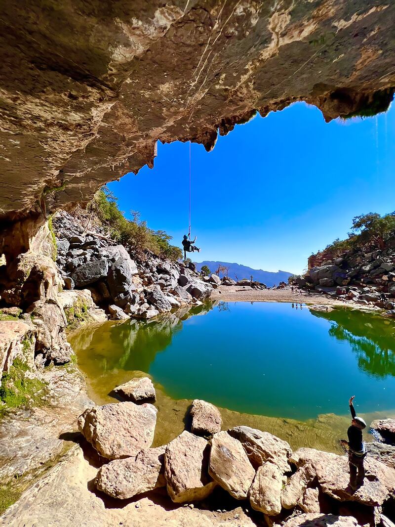 A wadi in Jabal Shams. Photo: Azza Al Mabsali