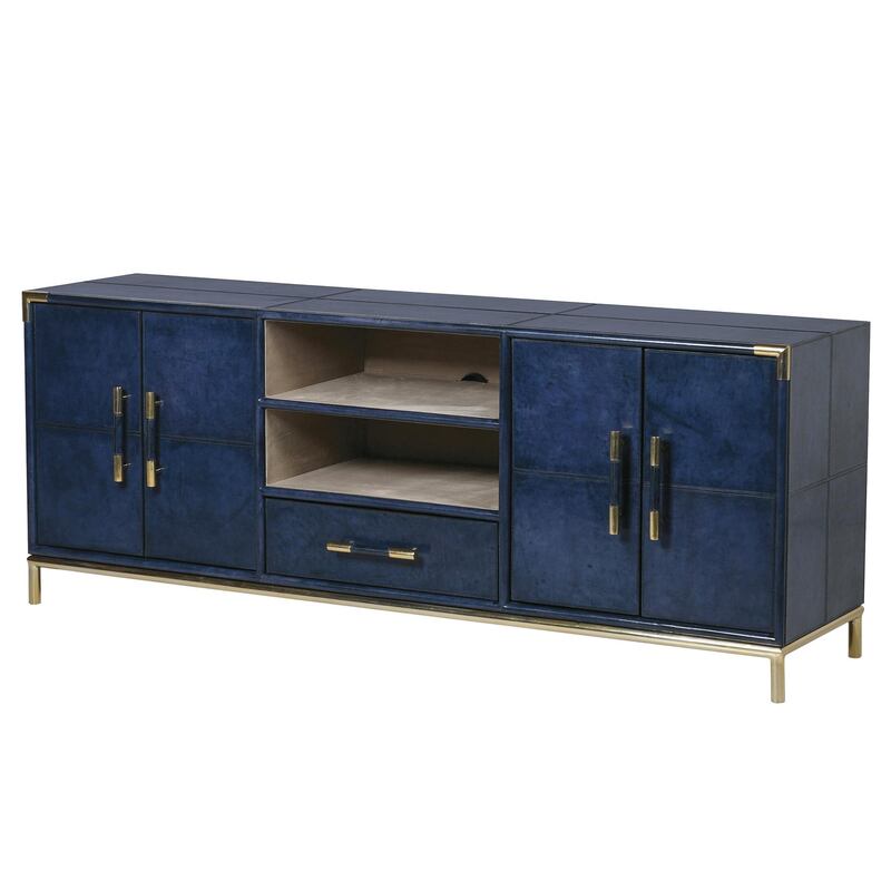 Beres entertainment unit in classic blue. Photo: Sweetpea & Willow