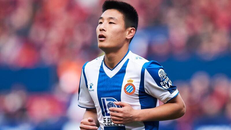 Wu Lei of Espanyol has thanked healthcare professionals for helping him recover from the coronavirus. Getty