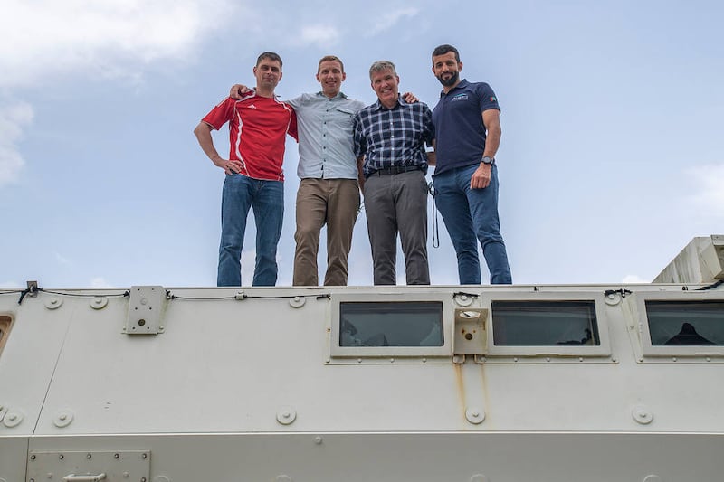 (L-R) Mission specialist Andrey Fedyaev, pilot William Hoburg, commander Stephen Bowen and Dr Al Neyadi. Photo: Nasa / SpaceX