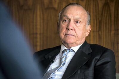 Christo Wiese, billionaire and chairman of Steinhoff Holdings NV, pauses during a Bloomberg Television interview at the Pepkor Holdings Pty Ltd. offices in Cape Town, South Africa, on Wednesday, Aug. 17, 2016. Steinhoff Holdings NV isn't done with deals yet and has the potential to double its market value over the next five years, according to Wiese, the chairman and largest shareholder of the acquisition-hungry South African retailer. Photographer: Waldo Swiegers/Bloomberg