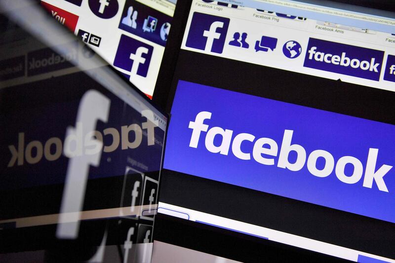 (FILES) This file photo taken on November 20, 2017 shows logos of US online social media and social networking service Facebook.
Germany's competition watchdog on on December 19, 2017 said Facebook was abusing its dominant position to "limitlessly" harvest user data from outside websites and apps, allowing its advertisers to target customers with hyper-specific ads. In a preliminary assessment, the Federal Cartel Office (FCO) said it had focused its probe on the US social media giant's use of third-party sites to track users' browsing behaviour, often without their knowledge.
 / AFP PHOTO / LOIC VENANCE