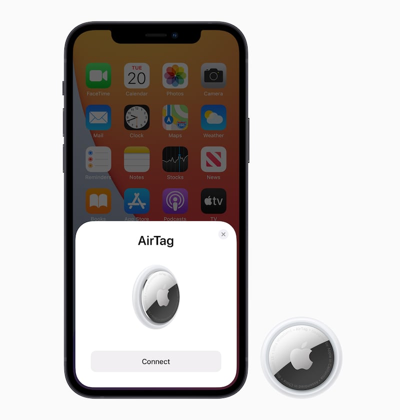A simple set up easily connects AirTag with iPhone, iPad, or iPod touch.