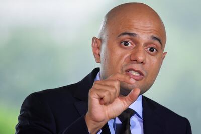 Britain's Secretary of State for the Home Department, Sajid Javid, makes a speech outlining an overhaul of UK counter-terror strategy in central London, Britain, June 4, 2018. REUTERS/Toby Melville