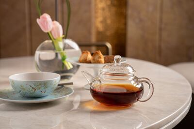 Teas range from Dh45 to Dh350 at Episodes. Photo: Emirates Palace Mandarin Oriental