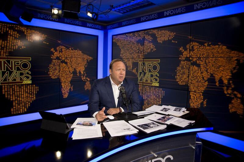 In the past month, Alex Jones’s YouTube channel has racked up 80 million views, with nearly 15 million views on election day and the day after. Photo courtesy Alex Jones