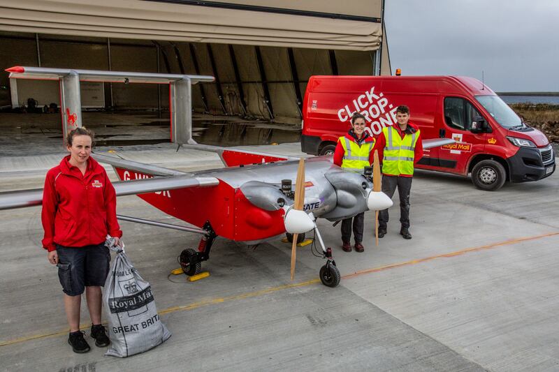 Royal Mail's fleet of drones will cut carbon emissions. PA.