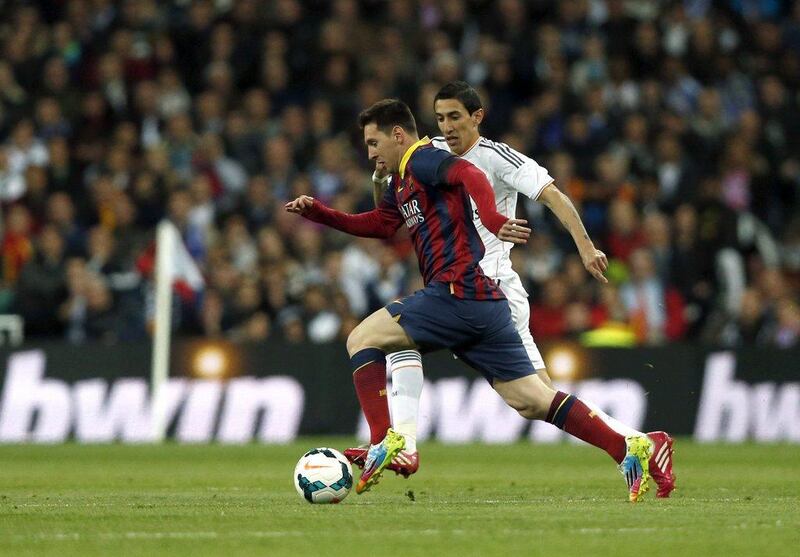 Lionel Messi scored three goals for Barcelona on Sunday night. Juanjo Martin / EPA / March 23, 2014  
