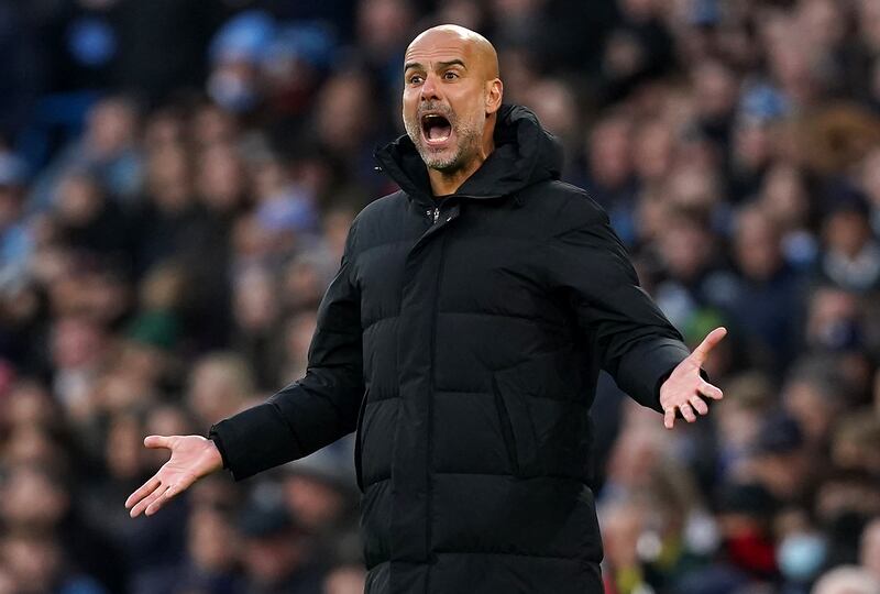 Manchester City manager Pep Guardiola. PA