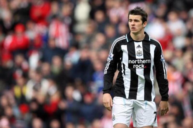Dejected Newcastle United's Joey Barton is seen at the end of  their English Premier League soccer match against Sunderland at the Stadium of Light, Sunderland, England. Saturday Oct. 25, 2008. (AP Photo/Scott Heppell) ** NO INTERNET/MOBILE USAGE WITHOUT FAPL LICENCE - SEE IPTC SPECIAL INSTRUCTIONS FIELD FOR DETAILS **