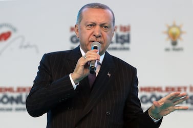 The Turkish leader has previously called Bashar Al Assad a terrorist. AFP