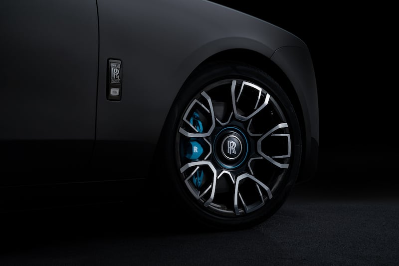 The Black Badge Ghost's 21-inch carbon-fibre wheels