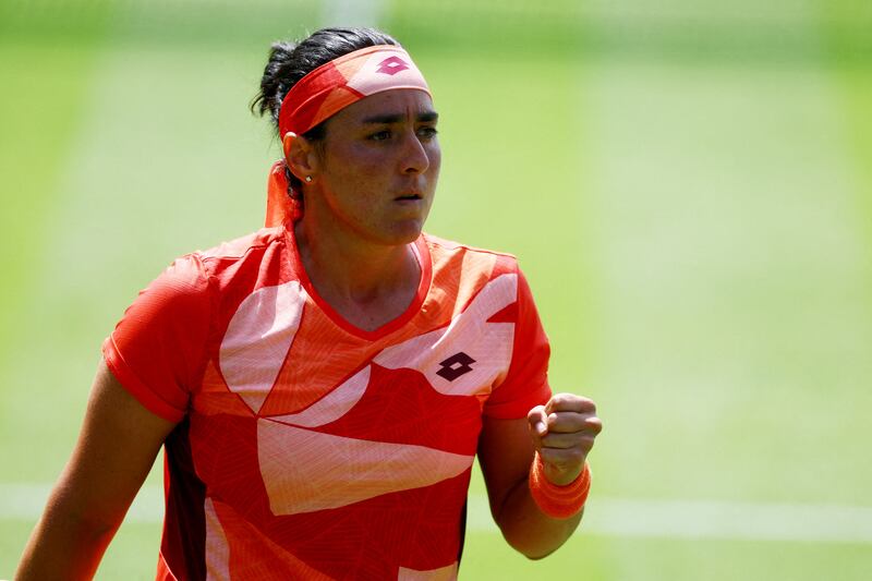 Tunisia's Ons Jabeur has been a role model for female tennis players in the region. Reuters