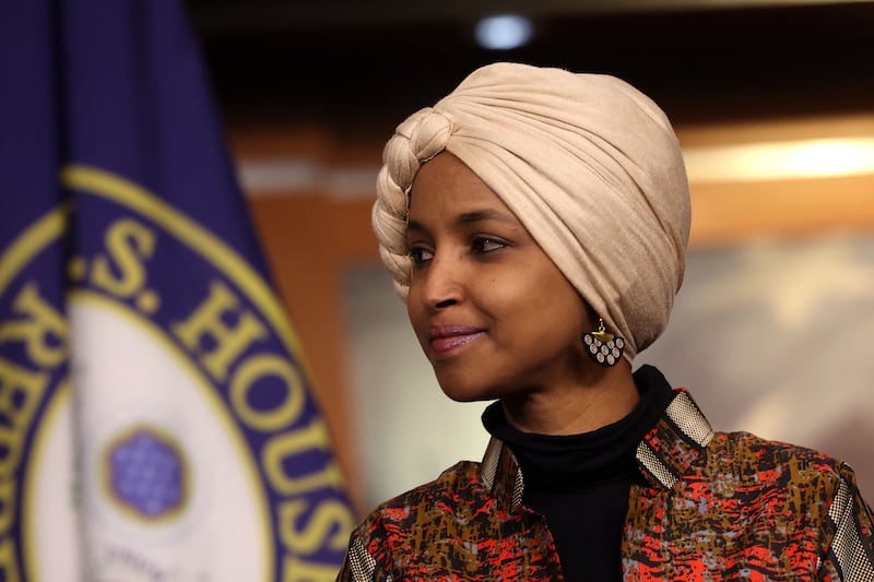Stripping Ms Omar of her committee assignments is seen as payback for stripping Marjorie Taylor Greene and Paul Gosar of their committee assignments over social media posts. Getty / AFP