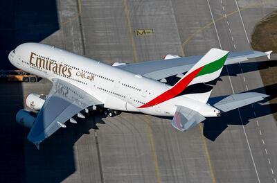 Emirates cancelled two flights from Dubai to Orlando before Hurricane Dorian hits the south-eastern US. Courtesy Emirates