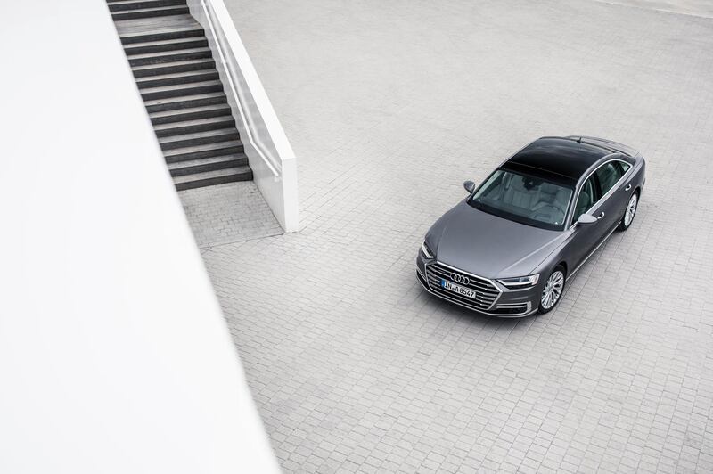 The A8 has self-driving features. Courtesy Audi