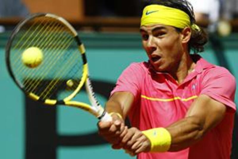 Rafal Nadal made short work of his match against Lleyton Hewitt, beating the Australian in one hour and 51 minutes.