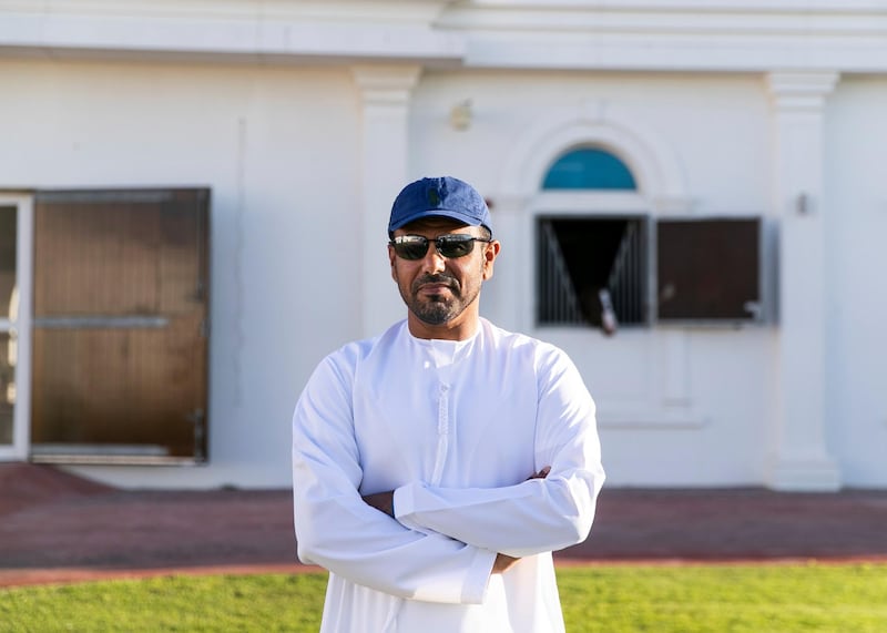 Emirati horse trainer Salem bin Ghadayer. Reem Mohammed / The National