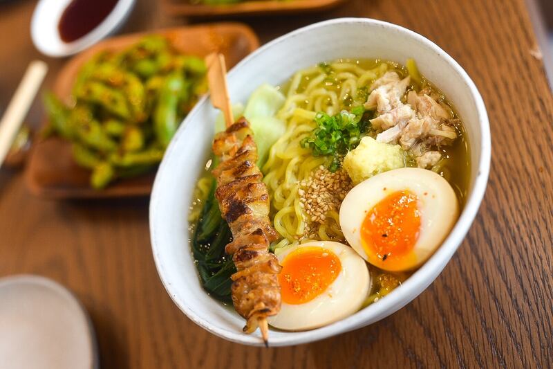 Eighteen-hour ramen from Reif Japanese Kushiyaki. Photo: Reif Japanese Kushiyaki