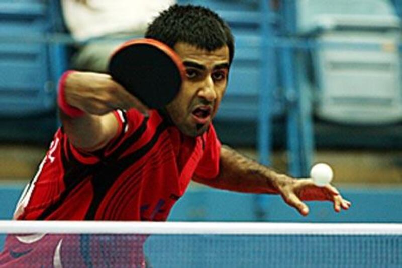 Rashid Abdul Hamid in action during the GCC championship in Dubai.