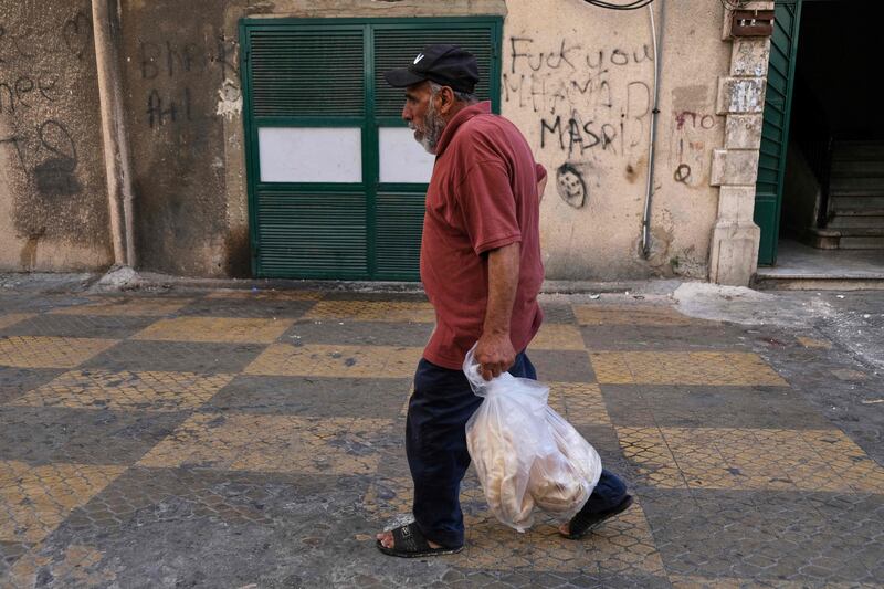 Subsidised Arabic bread consumed in most Lebanese households has become scarce. AFP