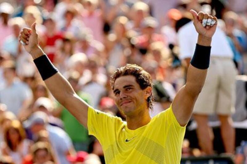 Rafael Nadal has risen to world No 3 in the men's tennis rankings. Matthew Stockman / Getty Images / AFP