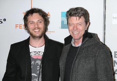 NEW YORK - APRIL 30:  Director Duncan Jones and his father, Musician David Bowie attend the premiere of "Moon" during the 8th Annual Tribeca Film Festival at BMCC Tribeca Performing Arts Center on April 30, 2009 in New York City.  (Photo by Jim Spellman/WireImage/Getty Images) 