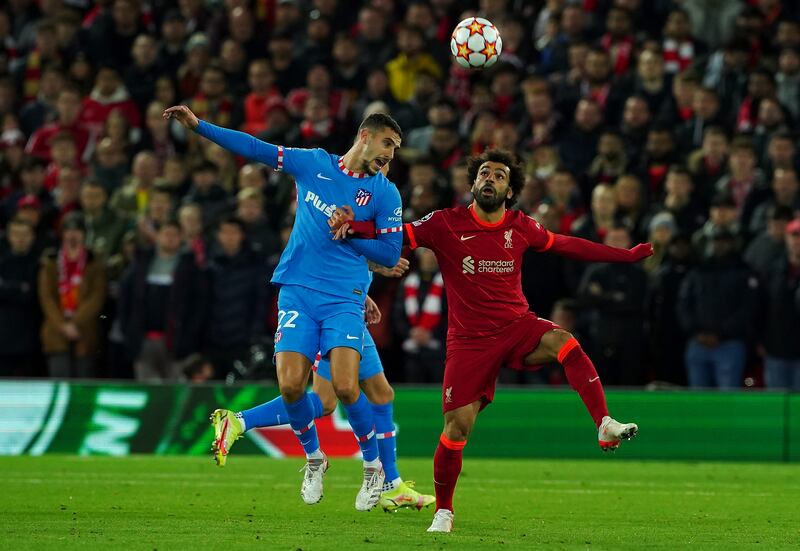 Mario Hermoso - 4: The Spaniard was awful in the reverse fixture and was little better at Anfield. He was booked early on, showing that the only way he could deal with Salah was to use brute force. With this option unavailable, his tackling was tentative. AFP