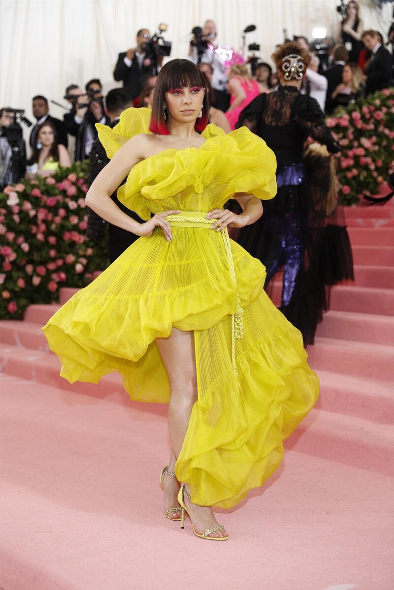 Singer Charli XCX arrives at the 2019 Met Gala in New York on May 6. EPA