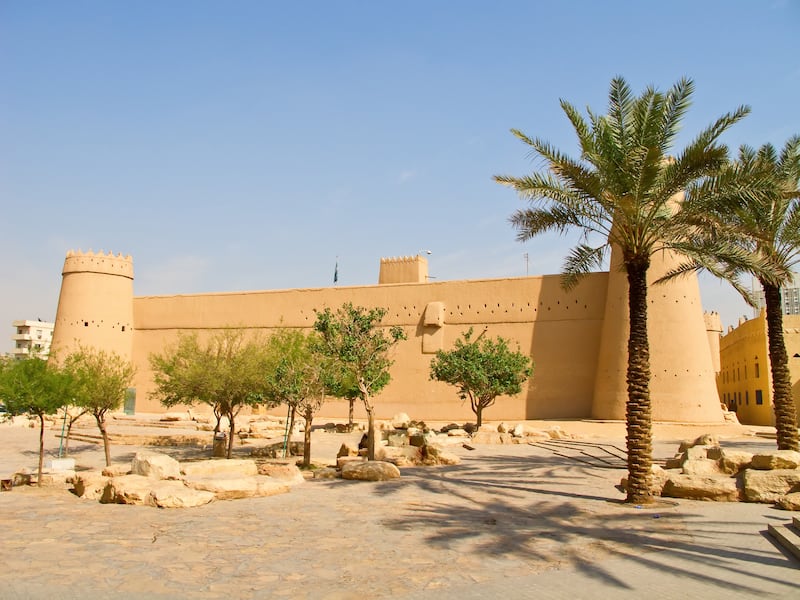 The fort was at the centre of historic Riyadh in 1902, when Abdulaziz bin Abdul Rahman Al Saud retook the town from the Al Rashid governor. Getty Images
