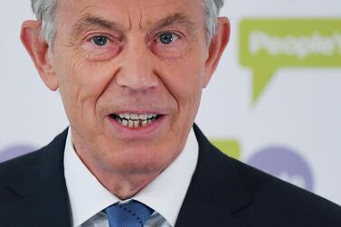Former UK prime minister Tony Blair backed staying in the EU. EPA