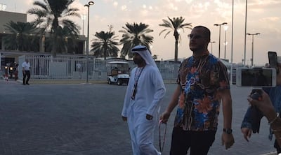 DJ Snake arrived at the Yas Circuit Marina late in the day. Saeed Saeed / The National