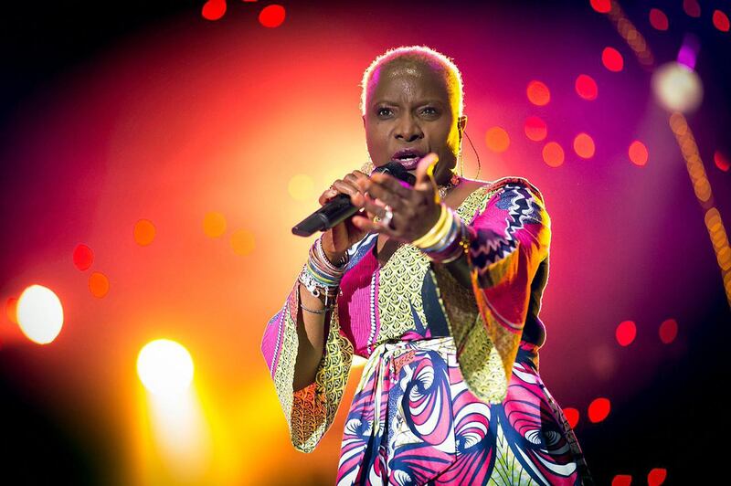 Angelique Kidjo performing at the Mawazine music festival in Morocco, 2014. A&L cover, 3 Aug 2014, story by Saeed Saeed. 
CREDIT: Courtesy Mawazine