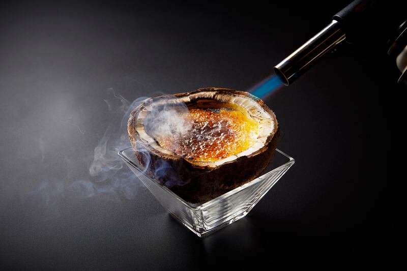 Coconut creme brulee