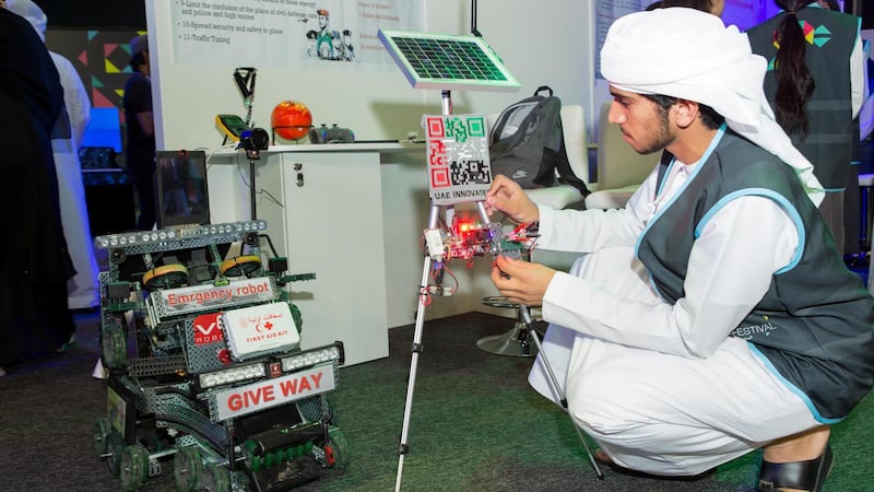 Sultan Bin Bader, who won the UAE Young Scientist Award. Courtesy: Ministry of Education.