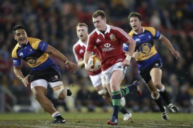 Stuart Hogg, centre, and his British & Irish Lions teammates were hardly tested by the combined New South Wales and Queensland Country XV.