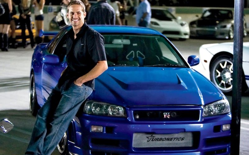 Paul Walker with the R34 Nissan Skyline
no credit