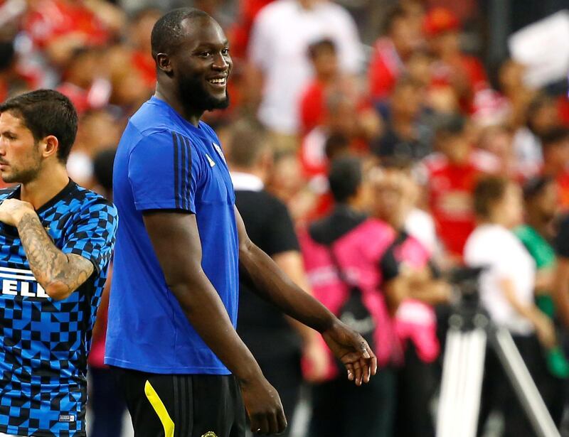 Romelu Lukaku has watched most of Manchester United's pre-season from the sidelines as he nurses an injury. Reuters