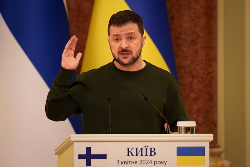 Ukraine's President Volodymyr Zelenskyy said the aid package gives Ukraine a chance of victory. AP