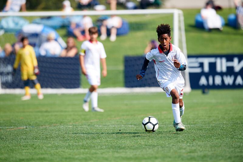 First day of the Manchester City Abu Dhabi Cup 2018 at at Zayed Sports City, Abu Dhabi, UAE. Courtesy City Football Group 