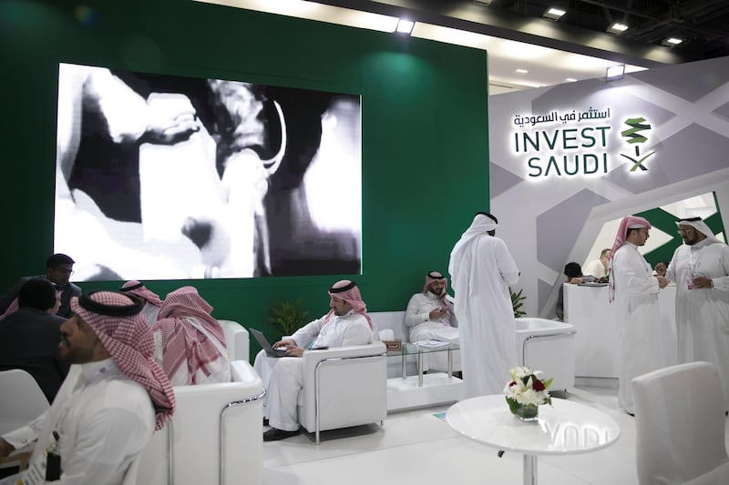 DUBAI, UNITED ARAB EMIRATES - JANUARY 28, 2019.
INVEST SAUDI at Arab Health, one of the region's biggest healthcare conferences.

(Photo by Reem Mohammed/The National)

Reporter: ANAM
Section:  NA