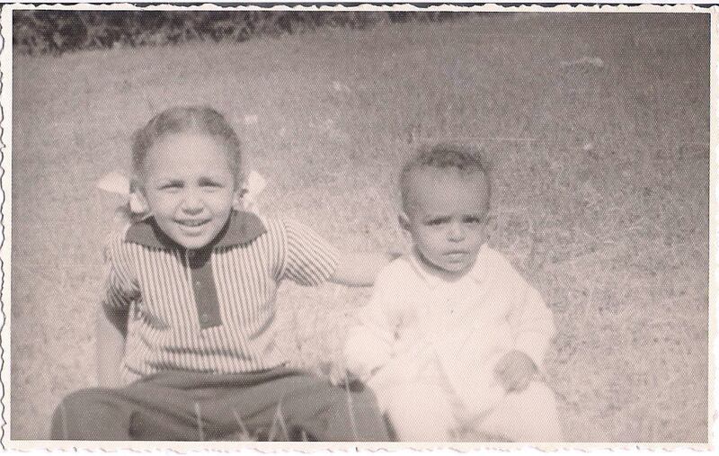 Leila, pictured with her younger brother. Courtesy Leila Aboulela