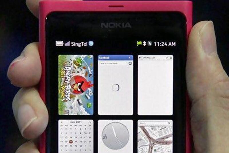 The Nokia N9 smartphone. Tim Chong / Reuters